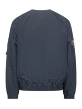 KENZO - Collarless Bomber Jacket with Patches - Blue - LIDIASHOPPING® - Official Website
