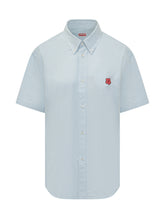 KENZO - Camicia Boke Flower a Maniche Corte - Blu - LIDIASHOPPING® - Official Website