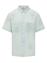 KENZO - Shirt with Embroidery - Blue - LIDIASHOPPING® - Official Website