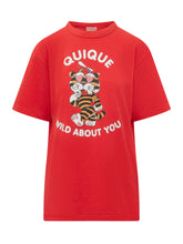 KENZO - T-shirt Cartoon con Stampa Grafica - Rosso - LIDIASHOPPING® - Official Website