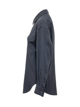 KENZO - Overshirt con Tasche Applicate e Bottoni - Blu - LIDIASHOPPING® - Official Website