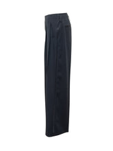 KENZO - Wide Leg Pants with Front Pleat - Blue - LIDIASHOPPING® - Official Website