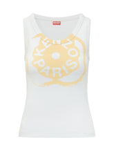 KENZO - Canotta con Stampa Frontale - Bianco - LIDIASHOPPING® - Official Website