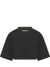 DSQUARED2 - T-Shirt Cropped Iconique - Nero - LIDIASHOPPING® - Official Website