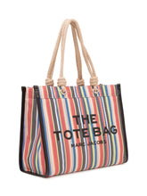 MARC JACOBS - The Large Tote Striped Bag - Multicolor - LIDIASHOPPING® - Official Website