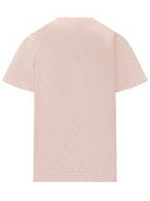 GANNI - T-shirt Oversized con Stampa Grafica - Rosa - LIDIASHOPPING® - Official Website