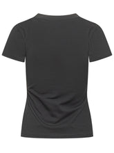 GANNI - Floral Embroidered and Printed T-shirt - Black - LIDIASHOPPING® - Official Website