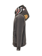 BAPE - Felpa con Cappuccio e Zip - Grigio - LIDIASHOPPING® - Official Website