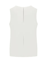 PAROSH - Blusa Smanicata Minimal - Bianco | Lidia Shopping | Official Website