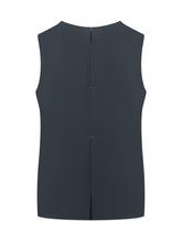 PAROSH - Blusa Smanicata Minimal - Blu - LIDIASHOPPING® - Official Website