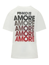 PINKO - T-shirt with Heart Print - White - LIDIASHOPPING® - Official Website