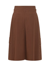 PINKO - Patricia Bermuda with Belt and Cargo Pockets - Brown - LIDIASHOPPING® - Official Website