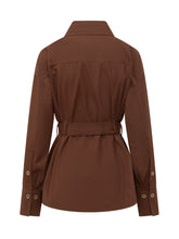 PINKO - Cheryl Overshirt with Belt - Brown - LIDIASHOPPING® - Official Website