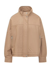 PINKO - Bailee Blouson with High Neck and Zip - Brown - LIDIASHOPPING® - Official Website