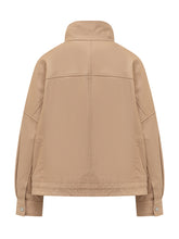 PINKO - Bailee Blouson with High Neck and Zip - Brown - LIDIASHOPPING® - Official Website