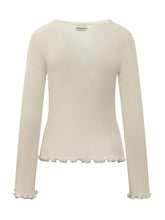 PINKO - Ribbed Crepe Knit Top - White - LIDIASHOPPING® - Official Website