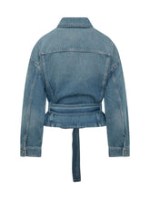 PINKO - Giacca in Denim con Cintura - Blu - LIDIASHOPPING® - Official Website