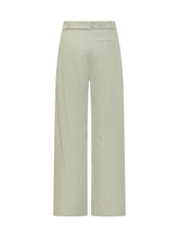 PINKO - Pantalone Dritto con Cintura - Verde - LIDIASHOPPING® - Official Website