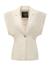 PINKO - Floella Sleeveless Jacket - White - LIDIASHOPPING® - Official Website