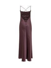 PINKO - Abito Farro in Satin con Spalline Incrociate - Viola - LIDIASHOPPING® - Official Website