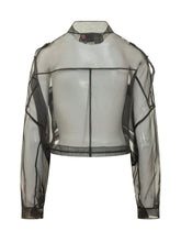 PINKO - Longan Organza Caban with Pockets - Black - LIDIASHOPPING® - Official Website