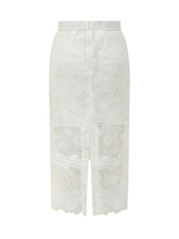 PINKO - Harmonie Lace Skirt - White - LIDIASHOPPING® - Official Website