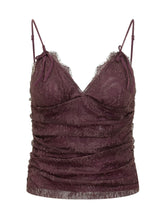 PINKO - Lace Top with Straps - Red - LIDIASHOPPING® - Official Website