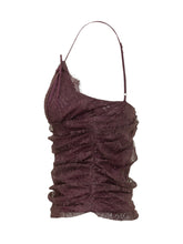 PINKO - Lace Top with Straps - Red - LIDIASHOPPING® - Official Website