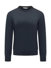 BRUNELLO CUCINELLI - Long Sleeve Crew Neck Sweater - Blue - LIDIASHOPPING® - Official Website