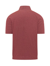 BRUNELLO CUCINELLI - Short Sleeve Polo with Collar and Buttons - Red - LIDIASHOPPING® - Official Website