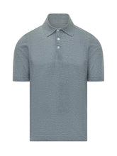BRUNELLO CUCINELLI - Short-Sleeve Polo - Grey - LIDIASHOPPING® - Official Website