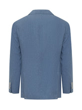 BRUNELLO CUCINELLI - Single-Breasted Tailored Blazer In Mélange Fabric - Blue - LIDIASHOPPING® - Official Website