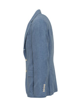 BRUNELLO CUCINELLI - Single-Breasted Tailored Blazer In Mélange Fabric - Blue - LIDIASHOPPING® - Official Website