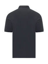 BRUNELLO CUCINELLI - Polo a Manica Corta con Ricamo sul Petto - Blu | Lidia Shopping | Official Website