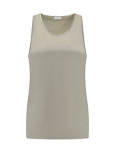 BRUNELLO CUCINELLI - Top Girocollo Senza Maniche - Grigio - LIDIASHOPPING® - Official Website