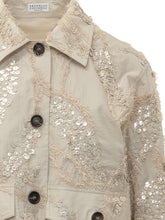 BRUNELLO CUCINELLI - Giacca con Bottoni e Tasche con Paillettes - Beige - LIDIASHOPPING® - Official Website