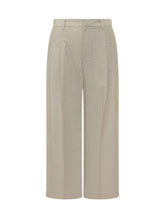 BRUNELLO CUCINELLI - Pantalone Ampio con Pieghe Frontali - Beige - LIDIASHOPPING® - Official Website