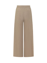 BRUNELLO CUCINELLI - Pantalone Palazzo a Vita Elasticizzata - Beige - LIDIASHOPPING® - Official Website