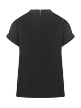 BRUNELLO CUCINELLI - Top Girocollo Maniche Corte - Nero - LIDIASHOPPING® - Official Website
