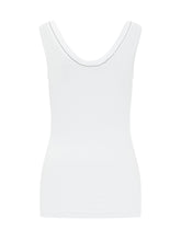 BRUNELLO CUCINELLI - Canotta Scollo a V - Bianco | Lidia Shopping | Official Website