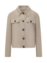 BRUNELLO CUCINELLI - Giacca a Maniche Lunghe con Tasche Applicate - Beige - LIDIASHOPPING® - Official Website