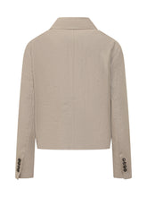 BRUNELLO CUCINELLI - Giacca a Maniche Lunghe con Tasche Applicate - Beige - LIDIASHOPPING® - Official Website
