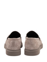 BRUNELLO CUCINELLI - Suede Loafers with Strap - Beige - LIDIASHOPPING® - Official Website