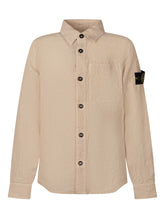 STONE ISLAND KIDS - Camicia con Tasche e Bottoni - Beige - LIDIASHOPPING® - Official Website