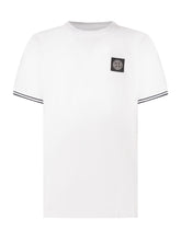 STONE ISLAND KIDS - T-shirt with Applied Logo - White - LIDIASHOPPING® - Official Website