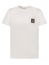 STONE ISLAND KIDS - Short-Sleeve T-Shirt with Chest Patch - White - LIDIASHOPPING® - Official Website