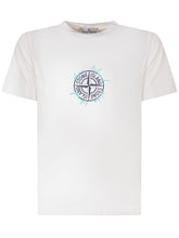 STONE ISLAND KIDS - T-shirt with Pocket and Logo - White - LIDIASHOPPING® - Official Website