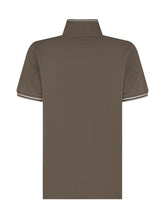 STONE ISLAND KIDS - Polo a Maniche Corte con Collo a Contrasto e Patch Logo - Verde - LIDIASHOPPING® - Official Website
