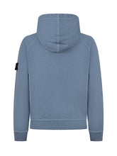 STONE ISLAND KIDS - Hoodie with Hood and Logo Patch - Blue - LIDIASHOPPING® - Official Website