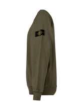 STONE ISLAND KIDS - Crewneck Sweatshirt with Logo Patch - Green - LIDIASHOPPING® - Official Website